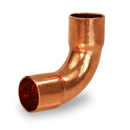 Everflow Copper CxC Long Radius Elbow Fitting with 2 Solder Cups 3'' CCLT0300